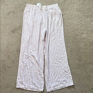 American Eagle AE striped lounge pajama pants NWT large cotton blend